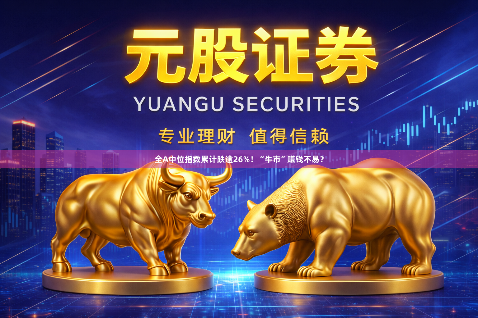 全A中位指数累计跌逾26%！“牛市”赚钱不易？